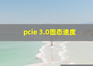 pcie 3.0固态速度